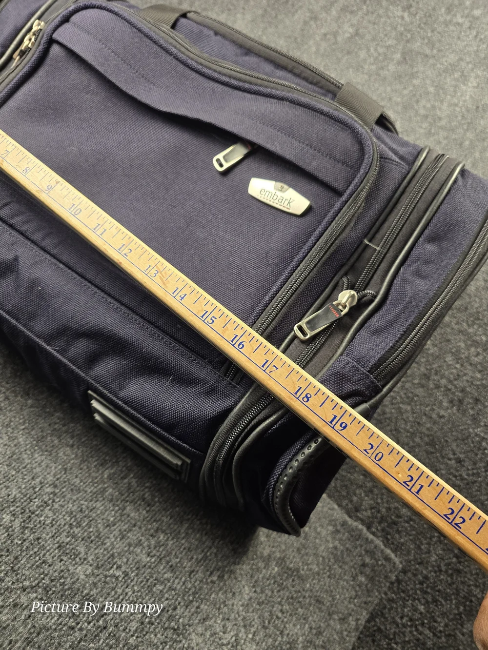 Embark Navy Blue Soft Sided Travel Bag.